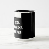 カトリック司祭ブラック聖職者カラー宗教 マグカップ (中央)