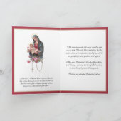 カトリック司祭ヴァレンティーンズデイヴァージンメアリーイエス シーズンカード (内部)