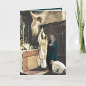 カトリック司祭ヴァージンメアリー宗教的祈りの言葉 カード (正面)