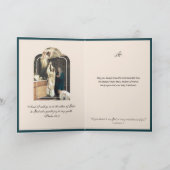 カトリック司祭ヴァージンメアリー宗教的祈りの言葉 カード (内部)