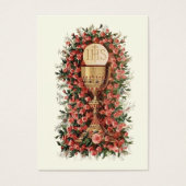 カトリック司祭叙位記念日の神聖なカード (正面)