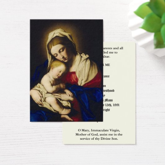 カトリック司祭叙位記念日の神聖なカード (デスク)