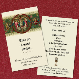 カトリック司祭叙位記念日の神聖なカード