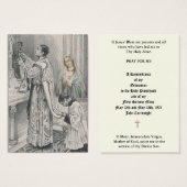 カトリック司祭叙位記念日の神聖なカード (正面&裏面)