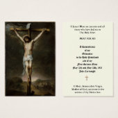 カトリック司祭叙位記念日の神聖なカード (正面&裏面)