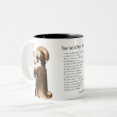 カトリック司祭祈りの言葉詩宗教イエス ツートーンマグカップ (正面左)