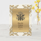 カトリック司祭記念日金ゴールド カード (黄色い花)