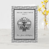 カトリック司祭記念日銀  カード (黄色い花)