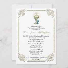 カトリック司祭金ゴールド記念日 招待状