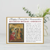 カトリック告知ヴァージンマリアメモア祈りの言葉 カード (スタンド正面)