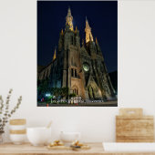 カトリック大聖堂ネオゴシック建築 ポスター (キッチン)
