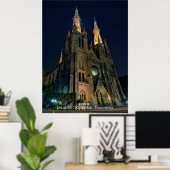 カトリック大聖堂ネオゴシック建築 ポスター (ホームオフィス)