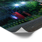 カトリック大聖堂ネオゴシック建築 ポスター (角)