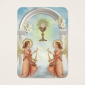 カトリック天使の葬儀祈りの言葉メモリアルカード (正面)