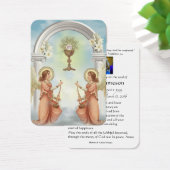カトリック天使の葬儀祈りの言葉メモリアルカード (デスク)