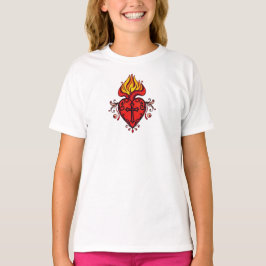 カトリック女子のイエスの聖心Tシャツ Tシャツ
