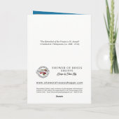 カトリック婚約宗教祈りの言葉ヴィンテージ カード (裏面)