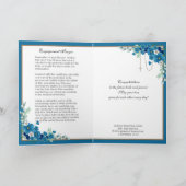 カトリック婚約宗教祈りの言葉ヴィンテージ カード (内部)