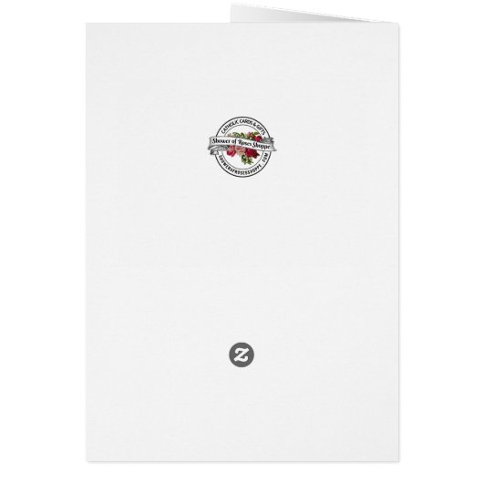 カトリック婚約祈りの言葉おめでとうカード (裏面)