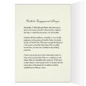 カトリック婚約祈りの言葉おめでとうカード (内側 (左))