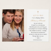 カトリック婚約祈りの言葉写真 (正面&裏面)