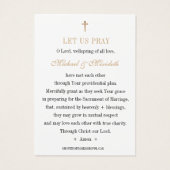 カトリック婚約祈りの言葉写真 (裏面)