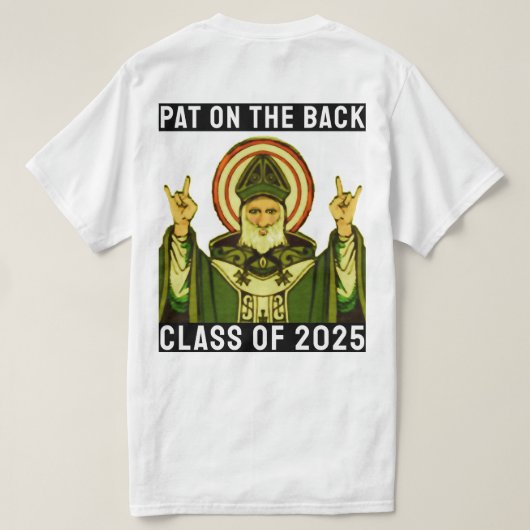 カトリック学校卒業2025年Tシャツ Tシャツ (デザイン裏面)