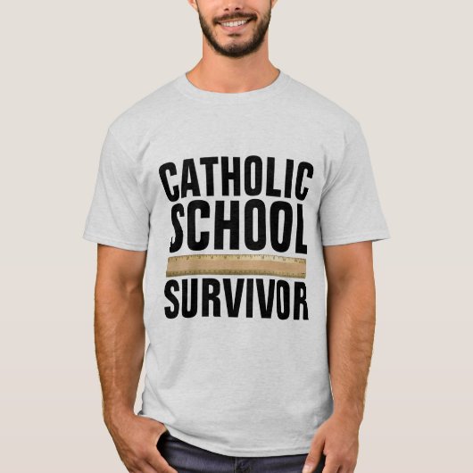 カトリック学校生き残りTシャツティー Tシャツ (正面)