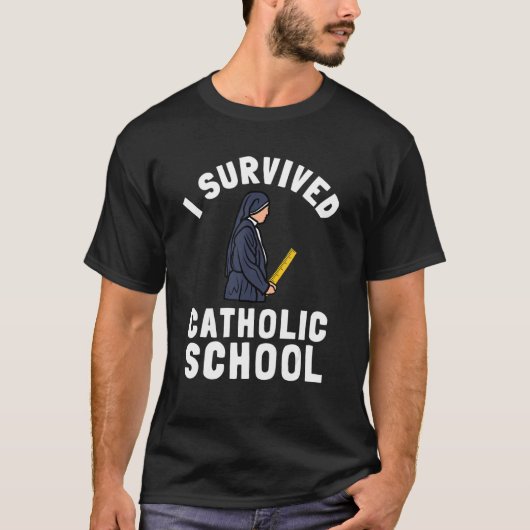 カトリック学校 修道女 教会 ミサ キリスト教の教育 Tシャツ (正面)