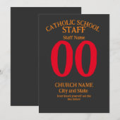 カトリック学校　自分自身に触れるな 招待状 (正面/裏面)