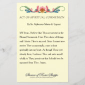 カトリック宗教スピリチュアル聖餐式 (裏面)