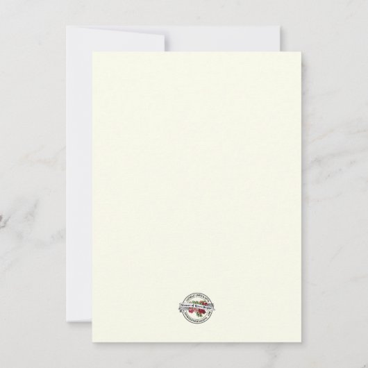 カトリック宗教ハートイエスメリー葬儀 サンキューカード (裏面)