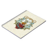 カトリック宗教ハートMaryヴィンテージフローラ ノートブック (左側)