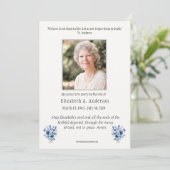 カトリック宗教メアリー悔やみや弔慰葬儀 サンキューカード (スタンド正面)