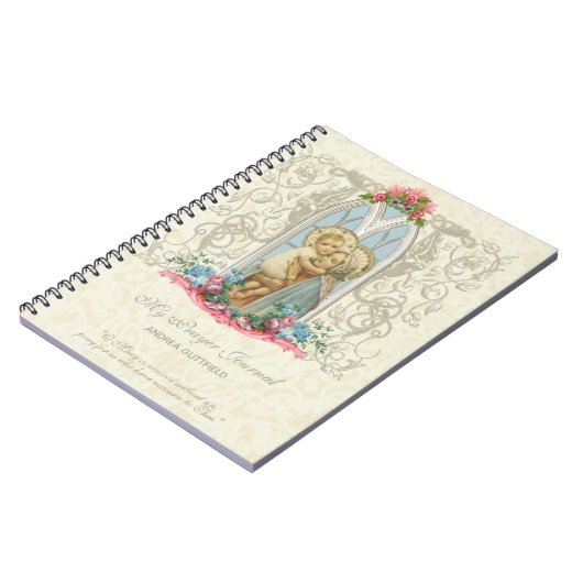 カトリック宗教ヴァージンメアリー祈りの言葉ジャーナル ノートブック (左側)