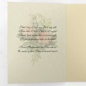 カトリック宗教ヴィンテージ誕生日イエス祈りの言葉 三つ折りクリスマスカード (内部最初)