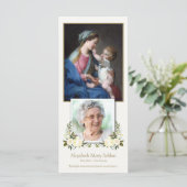 カトリック宗教写真葬儀サンキューカード (スタンド正面)