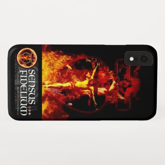 カトリック宗教十字架聖三位一体 Case-Mate iPhoneケース (裏面(横))