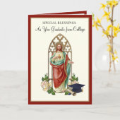 カトリック宗教卒業聖なるハートバラ カード (黄色い花)