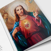 カトリック宗教聖なるハート悔やみや弔慰葬儀 カード