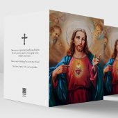 カトリック宗教聖なるハート悔やみや弔慰葬儀 カード