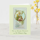 カトリック宗教聖パトリックの日のシャムロック カード (黄色い花)