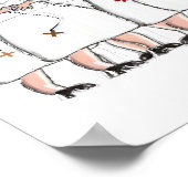 カトリック尼僧のペン&インクのポスターアート ポスター (角)