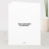 カトリック尼僧誕生日おもしろいグリーティングカード カード (裏面)