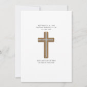 カトリック式ウェディング クラシック ホワイト 手書き エレガント 招待状 (裏面)