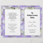 カトリック式パープルフラワープログラムテンプレート (正面/裏面)