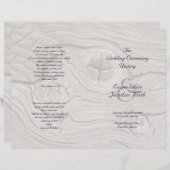 カトリック式木畳み結婚式 プログラム (正面/裏面)