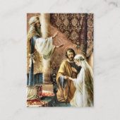 カトリック式結婚式の祈りのカード プレイスカード (正面)