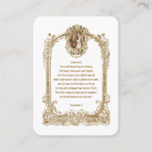 カトリック式結婚式 聖書 祈りのカード プレイスカード (正面)