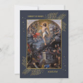 カトリック復活祭イエス復活家族写真 シーズンカード (正面)